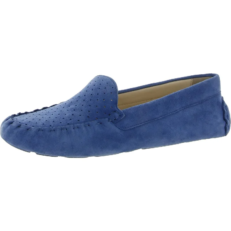 Flats with lace toe-Cole Haan Womens Evelyn Driver Leather Slip On Driving Moccasins