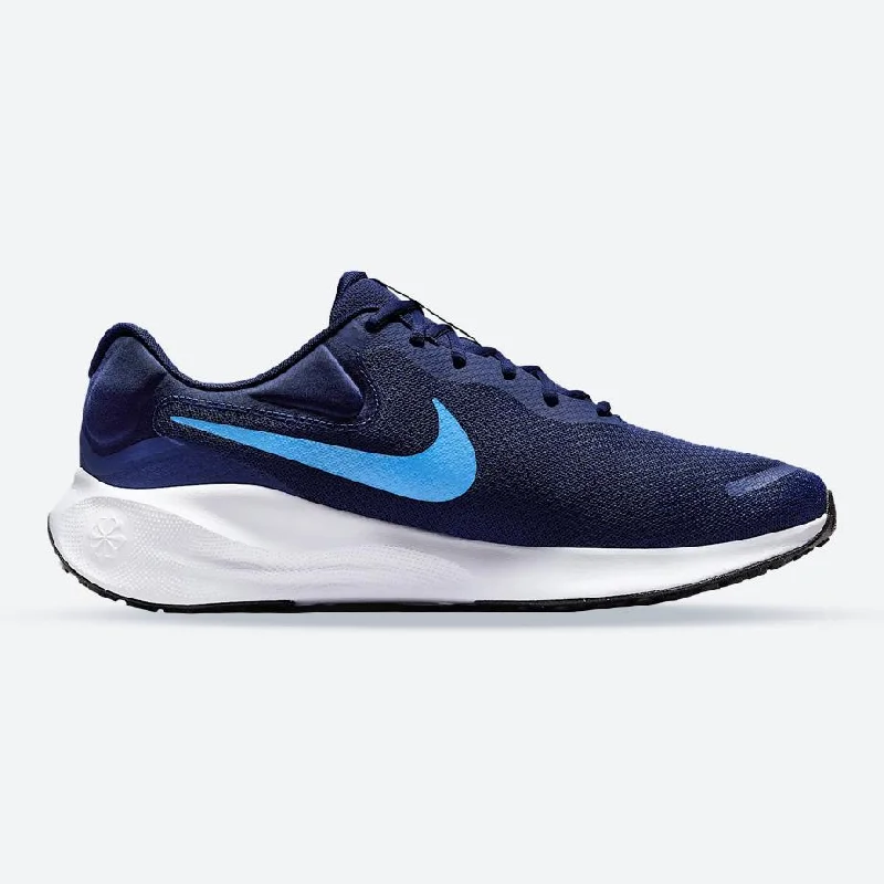 Athletic shoes for peace loversMen's Wide Fit Nike FB8501-400 Revolution 7 Running Sneakers