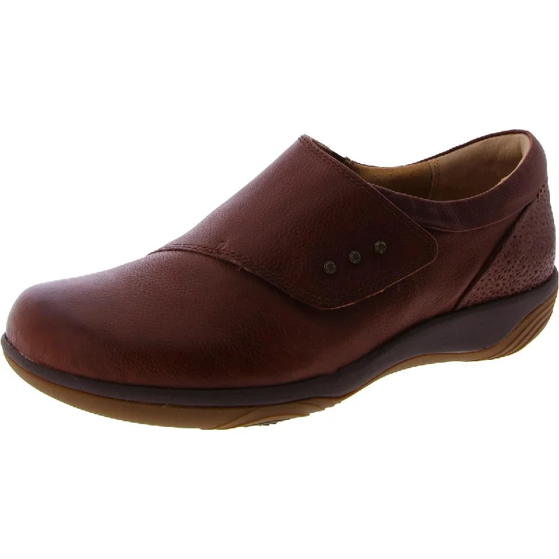 Flats with reinforced toe-Hälsa Womens ANNA Leather Round toe Clogs