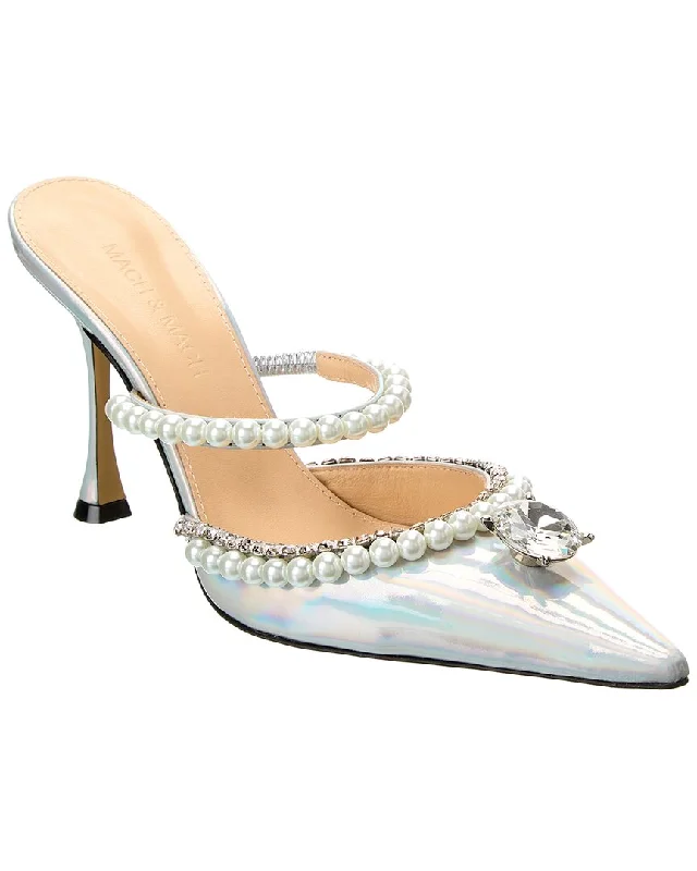 slippers with firm balanceMach & Mach Diamond Of Elizabeth Leather Mule