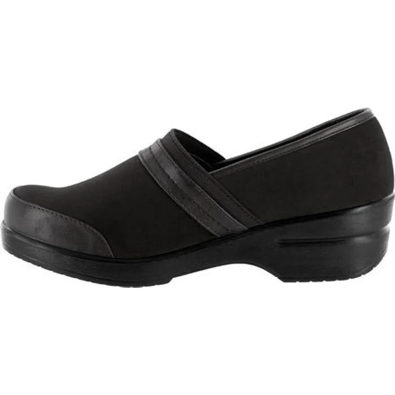 Flats with tasseled toe-Easy Street Womens Origin Padded Insole Slip On Clogs