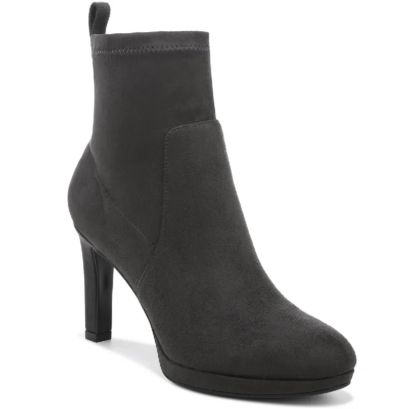 What are sleek ankle boots-boots for flexibility-Jersey Womens Round Toe Pull On Ankle Boots