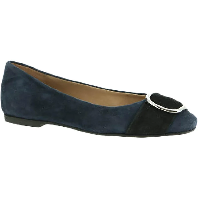 Flats for pool party-Array Womens Avery Suede Slip On Ballet Flats