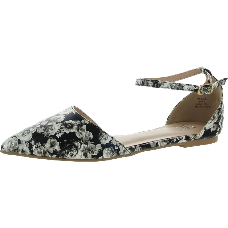 Flats for Spanish brand-Journee Collection Womens Reba Floral Ankle Flats