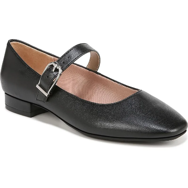 Flats for holiday party-LifeStride Womens Buckle Strap Mary Janes