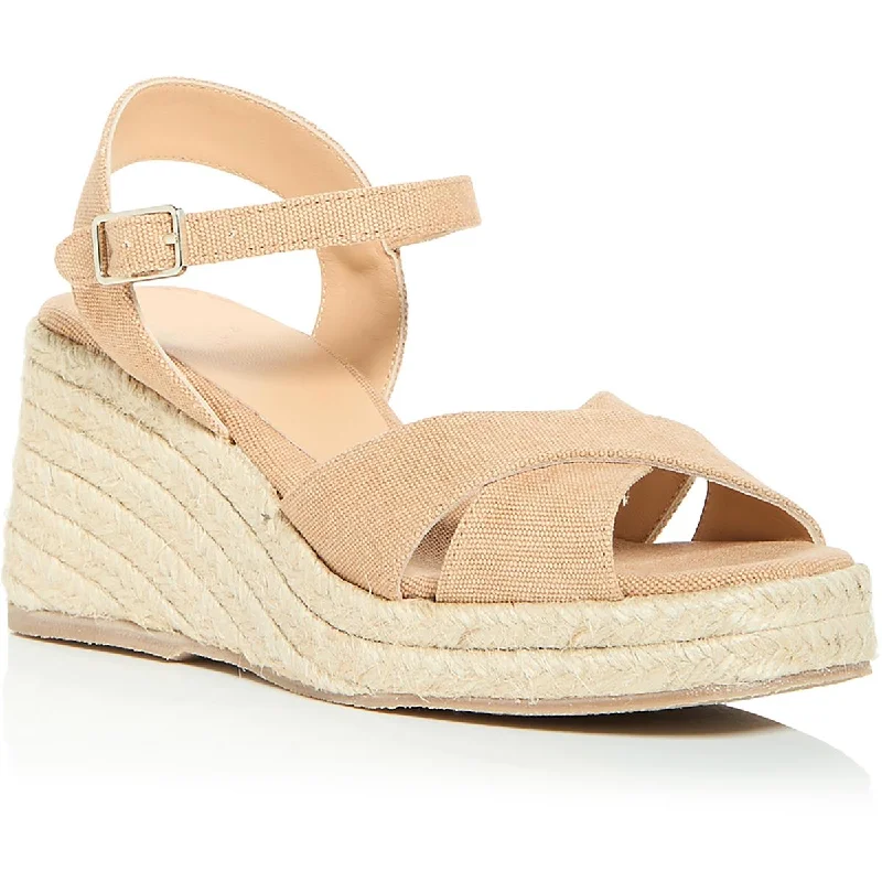 Sandals for hot weather outings-Castaner Womens Theo Slingback Criss-Cross Platform Sandals