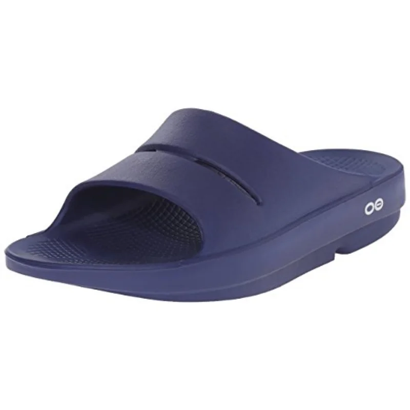 Sandals with cozy straps-Oofos Mens Ooahh  Sport Slide Sandals