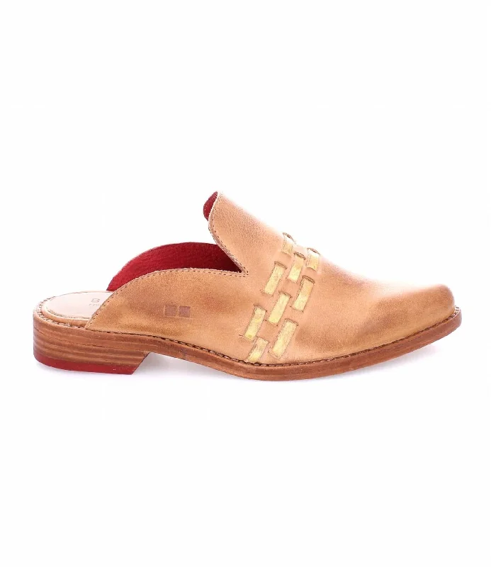 slippers for home balanceAsenet Mule In Tan Gold Rustic