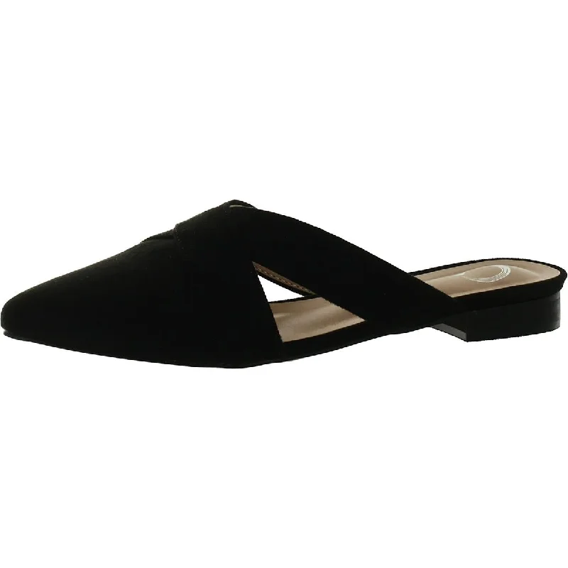 Flats for timeless style-Journee Collection Womens Slip On Pointed Toe Mules