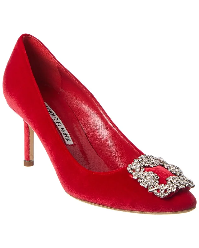 Manolo Blahnik Hangisi 70 Velvet Pump