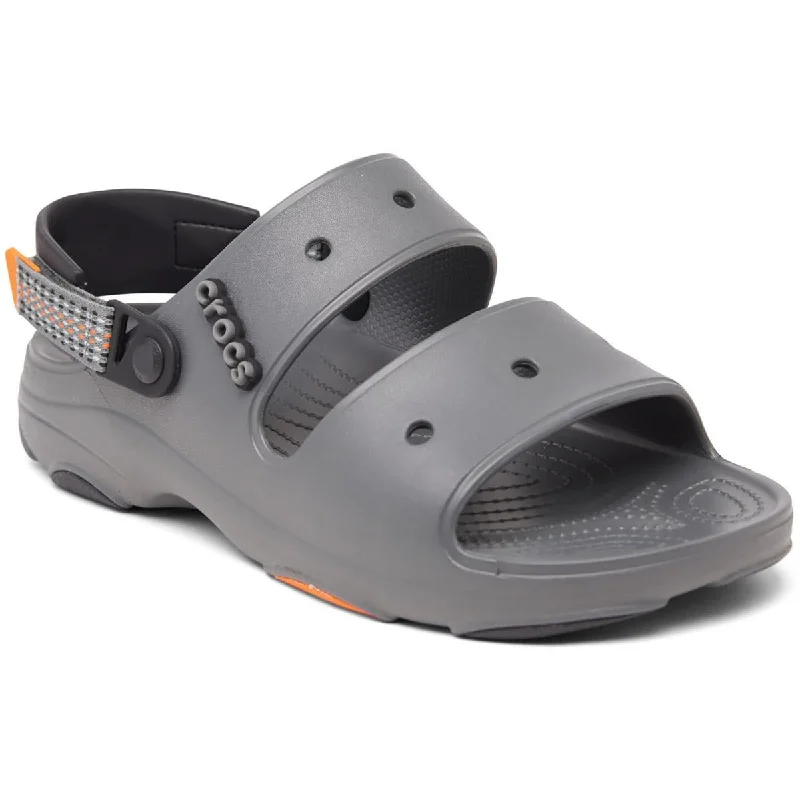 Sandals for poolside outings-Crocs Mens CLASSIC ALL TERRAIN Flat Ankle Strap Sport Sandals