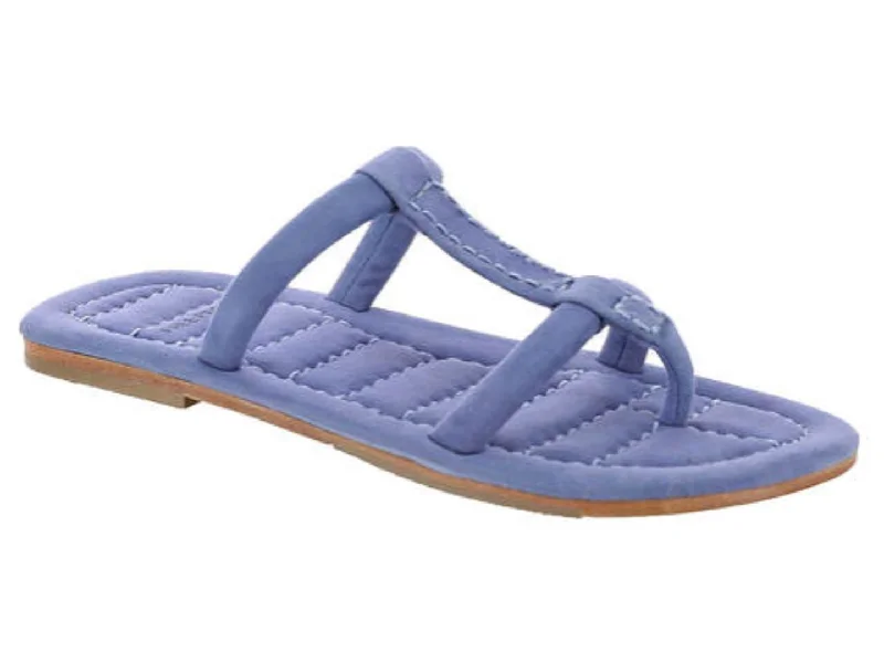 Sandals with floral embroidery-Free People: Hadden Sandal in Lapis Blue