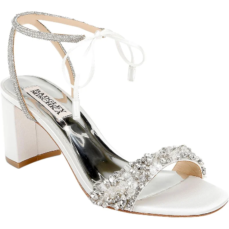 Flats with glitter design-Badgley Mischka Womens Flat Slip On Ballet Flats