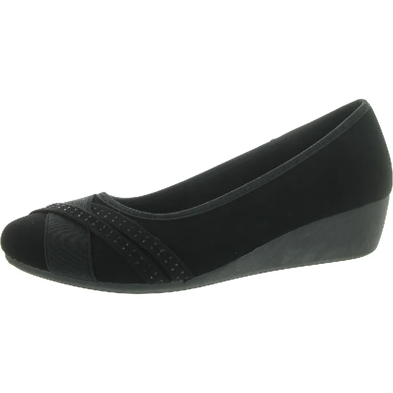 Flats for press event-Dirty Laundry Womens Bail Slip On Lace-Less Mary Janes