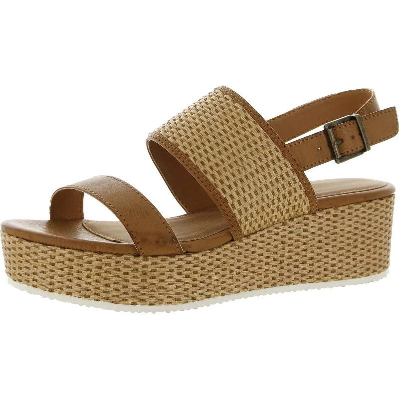 Sandals for casual getaways-B.O.C. Womens Aisley Woven Slingback Wedge Sandals