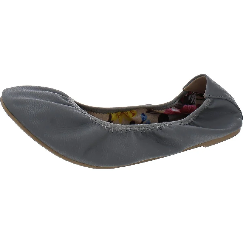 Flats for short trip-Journee Collection Womens Comfort Insole Faux Leather Ballet Flats