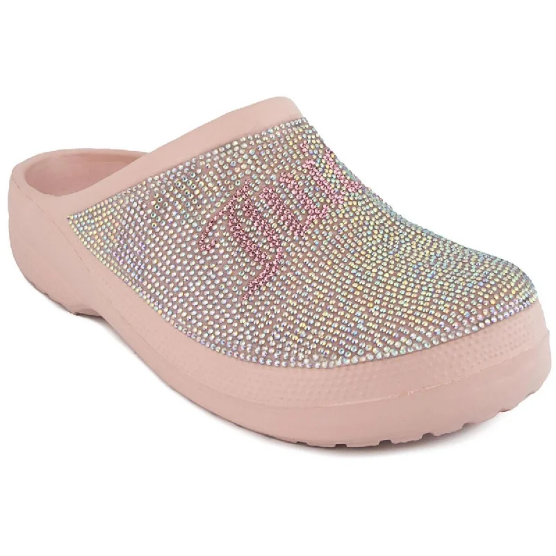 Flats with fringed design-Juicy Couture Womens  CRUZ Slip on Round toe Clogs