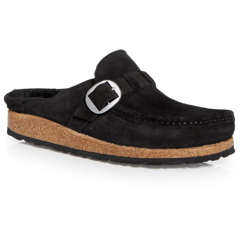 Flats for niche brand-Birkenstock Womens Buckley Suede Slip On Mules