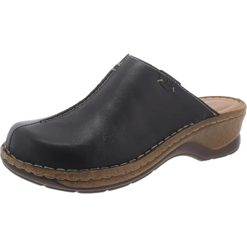 Flats for futuristic style-Josef Seibel Womens Catalonia 54 Leather Slip-On Mules