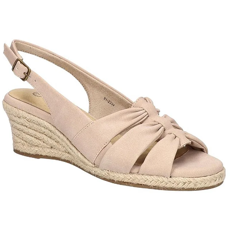 Sandals with grippy padding-Bella Vita Womens CHEERFUL Espadrille Wedge Sandals