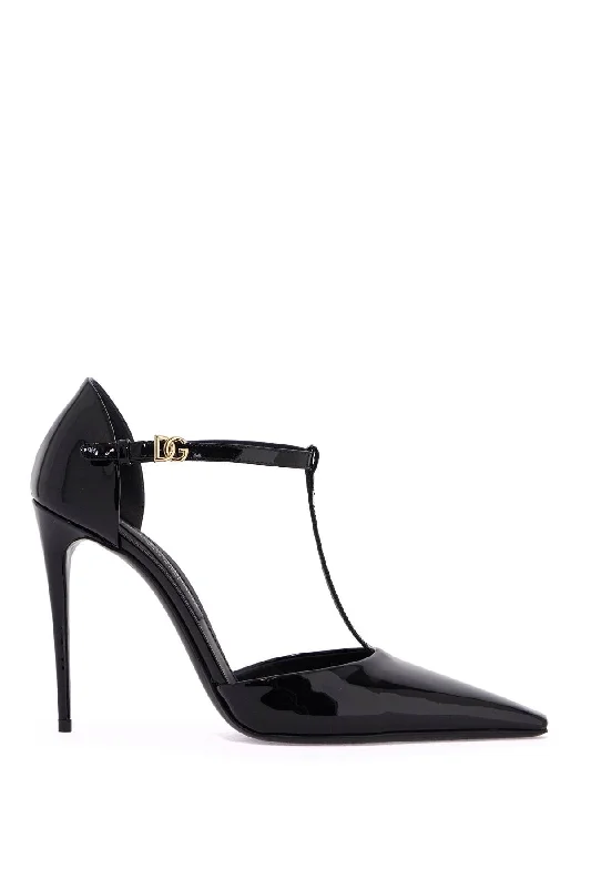 Dolce & Gabbana T-Bar Patent Leather DãCol