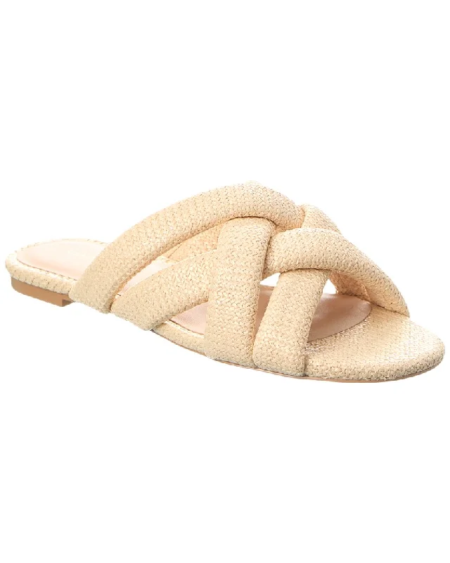 slippers with cozy gripStuart Weitzman Crossover Raffia Slide