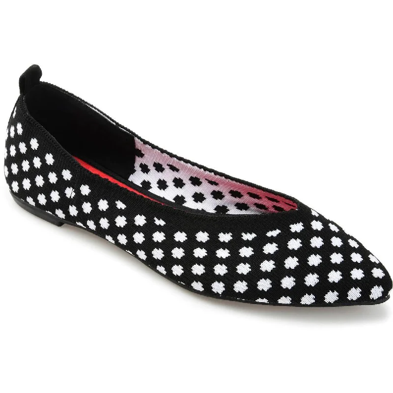 Flats with satin design-Journee Collection Womens Tayleen Dressy Pointed Toe Ballet Flats