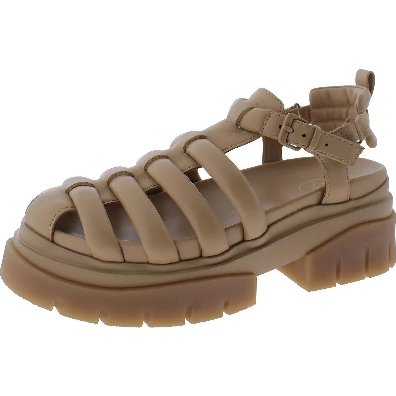 Sandals for summer markets-ASH Womens Shark Leather Strappy Sandals