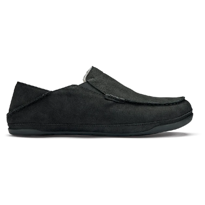 slippers for long gripOluKai Kīpuka Hulu Indoor/Outdoor Slipper Black (Men's)