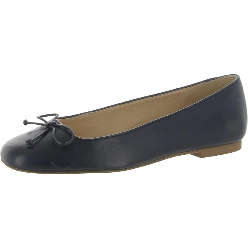 Flats with reinforced feel-Jack Rogers Womens Kenlyn Leather Slip-On Ballet Flats