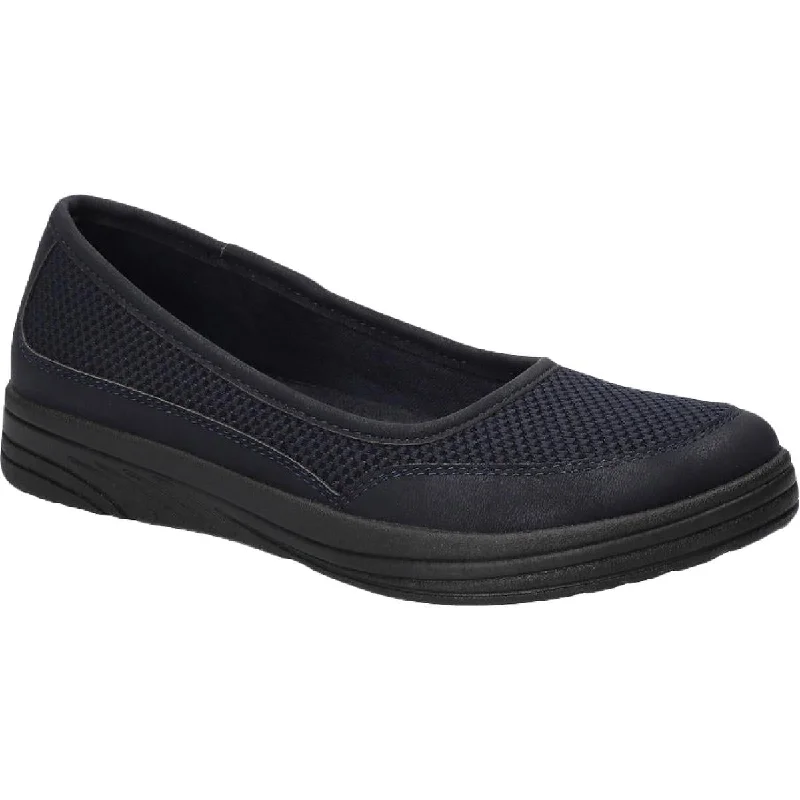 Flats for fashion show-Easy Street Womens JOYOUS Faux Leather Slip On Ballet Flats