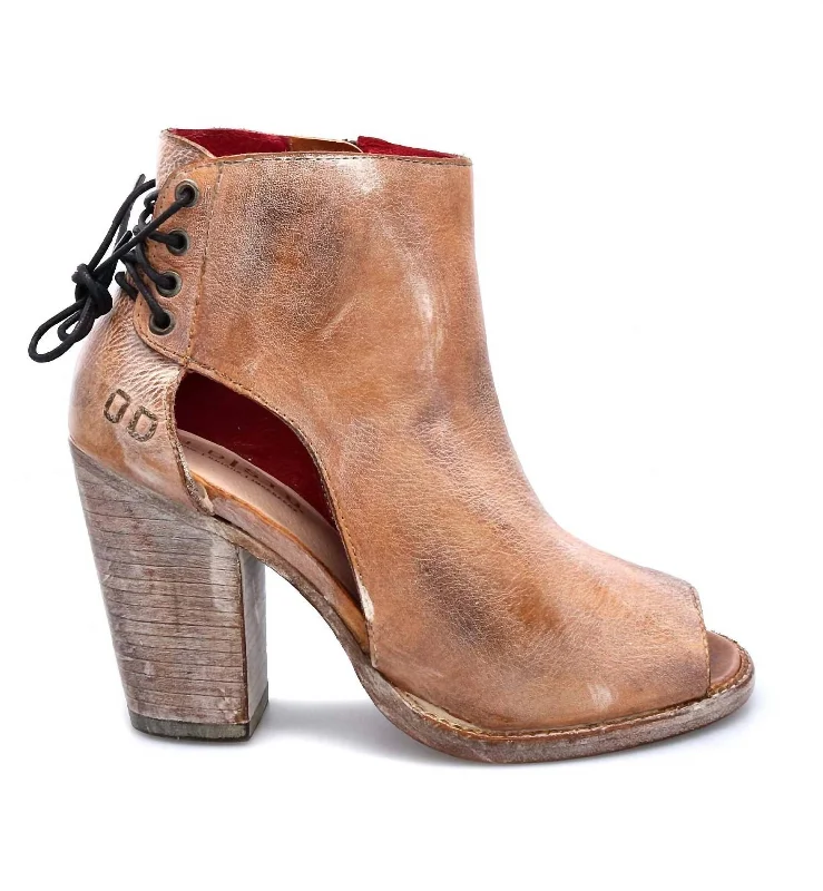 Angelique Heel In Tan Rustic