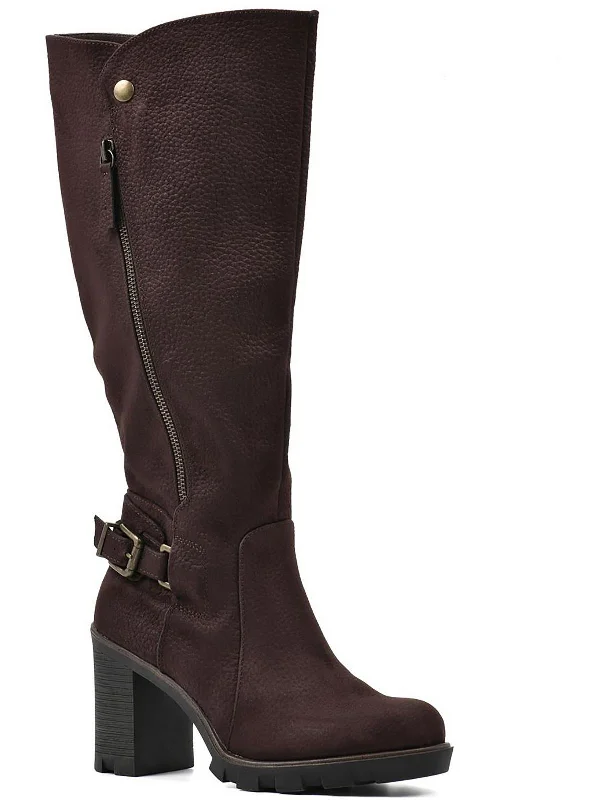 Berlin Womens Zipper Mid-Calf Boots