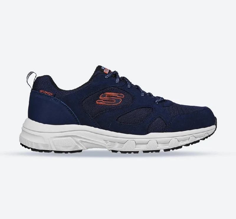 Athletic shoes for obstacle coursesMen's Wide Fit Skechers 237348 Oak Canyon Sunfair Trekking Low Cut Sneakers - Navy/Orange