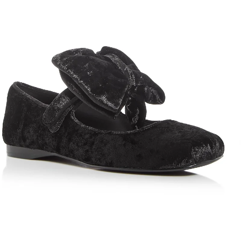 Flats for American brand-JC Play by Jeffery Campbell Womens Velvet Adjustable Ballet Flats