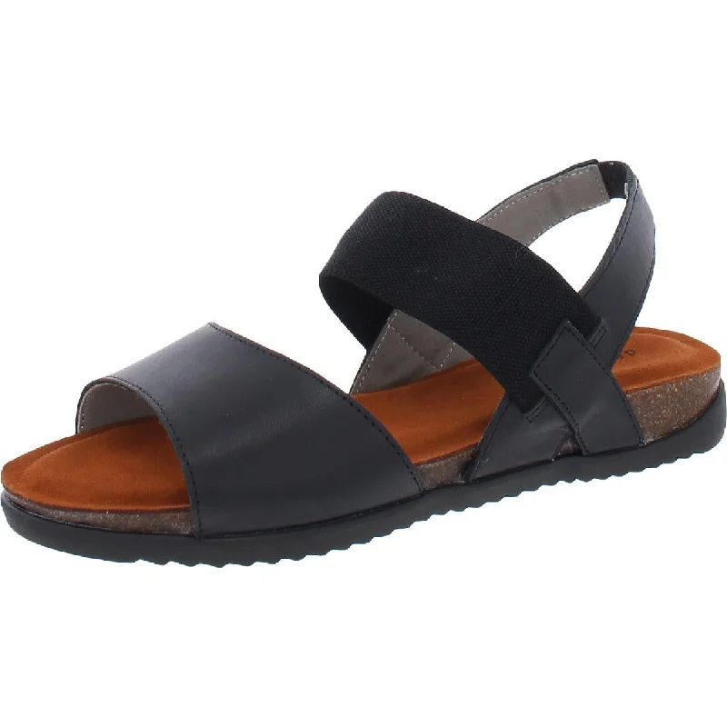 Sandals with trendy woven heels-David Tate Womens Flame Leather Open Toe Slingback Sandals