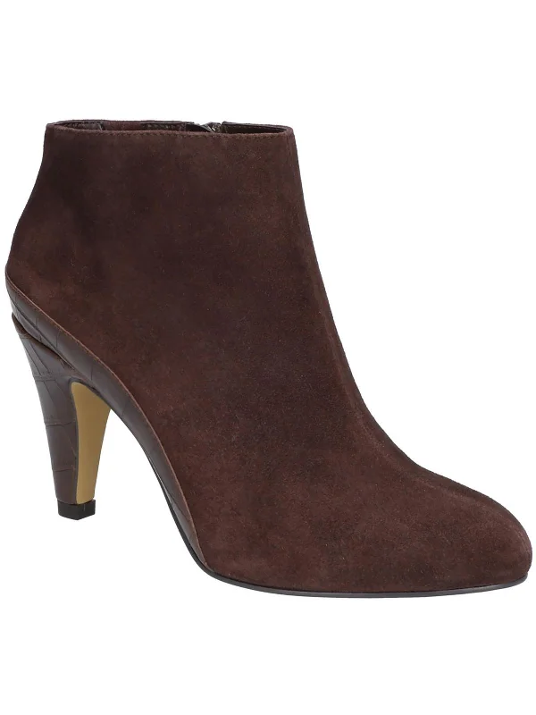 Can ankle boots be worn daily-boots with reflective strips-Womens Suede Almond Toe Ankle Boots