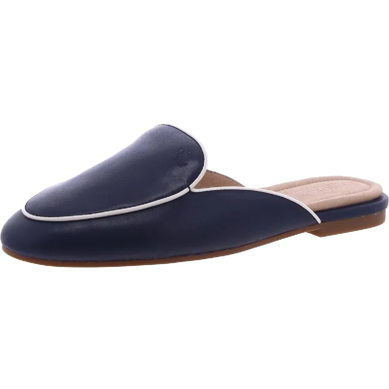 Flats for kids-Lauren Ralph Lauren Womens Aliana II Leather Slip-On Mules