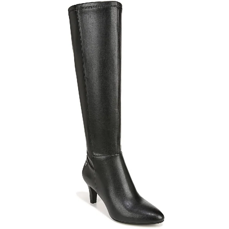 Gracie 2 Womens Faux Leather Zipper Knee-High Boots