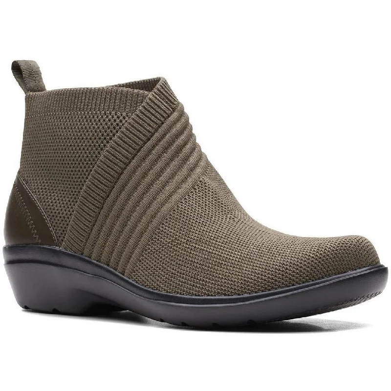 Best ankle boots for casual wear-boots for fall fashion-Sashlyn Mid Womens Ribbed Knit Ankle Ankle Boots