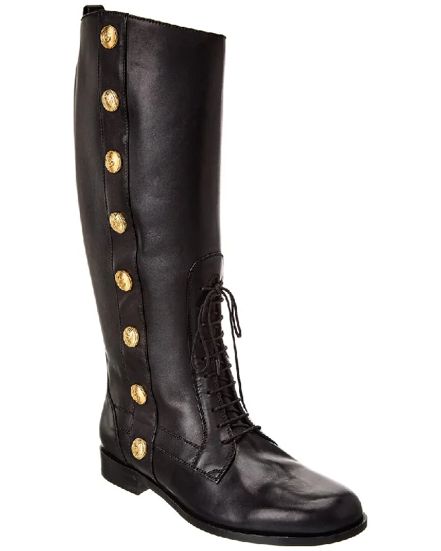 Gucci Leather Knee-High Boot