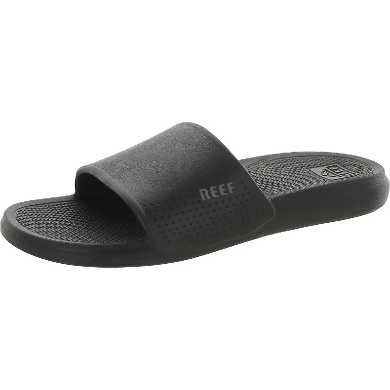 Sandals for hot summer nights-Reef Mens Oasis Slide Open Toe Slip On Slide Sandals