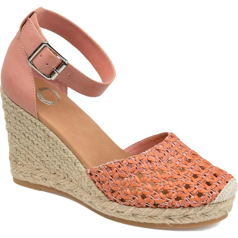 Sandals for poolside strolls-Journee Collection Womens Sierra Comfort Insole Macrame Wedge Sandals