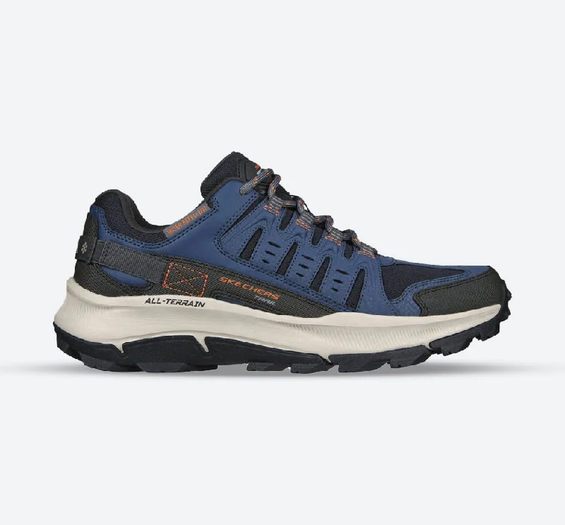 Athletic shoes with senior fitnessMen's Wide Fit Skechers 237501 Equalizer 5.0 Trail-Solix Walking Sneakers - Navy/Orange