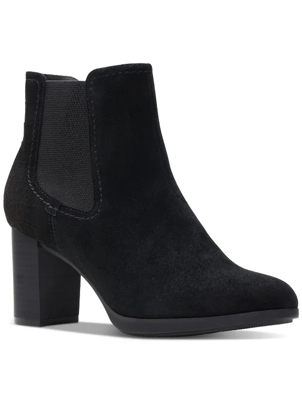 Where to buy classic ankle boots-boots with trendy appeal-Bayla Rose Womens Suede Embossed Ankle Boots