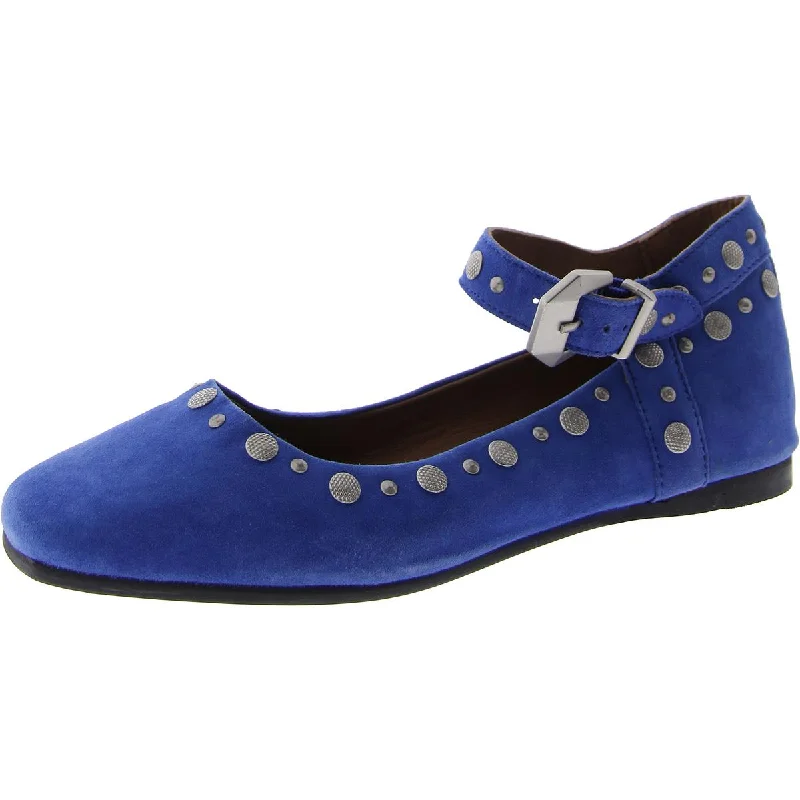 Flats with ankle strap-Free People Womens Mystic MaryJane Leather Ankle Strap D'Orsay