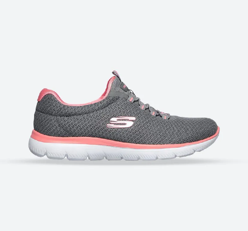 Athletic shoes with posture aidWomens Wide Fit Skechers 12980 Summits Walking Sneakers